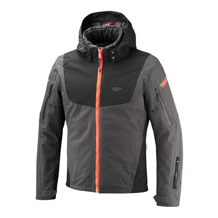 IXON Blouson Moto Ixon BURNING — noir, gris et rouge