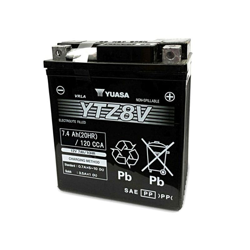 Image of Batterie Yuasa YTZ8V -Y- FERME TYPE ACIDE SANS ENTRETIEN