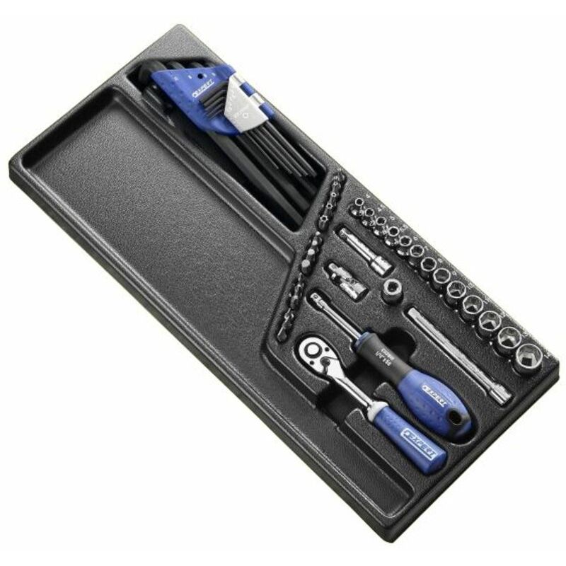 Boite à outils Expert Module d'outils douilles et cliquets 1/4'' - plateau plastique