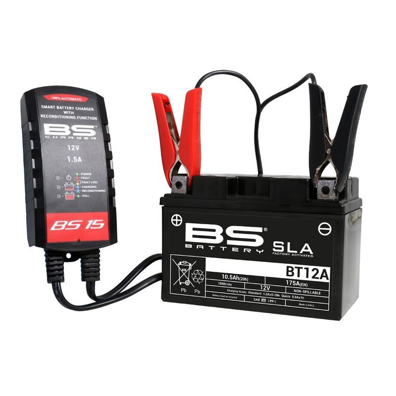 Chargeur BS Battery BS15 (Batterie acide)