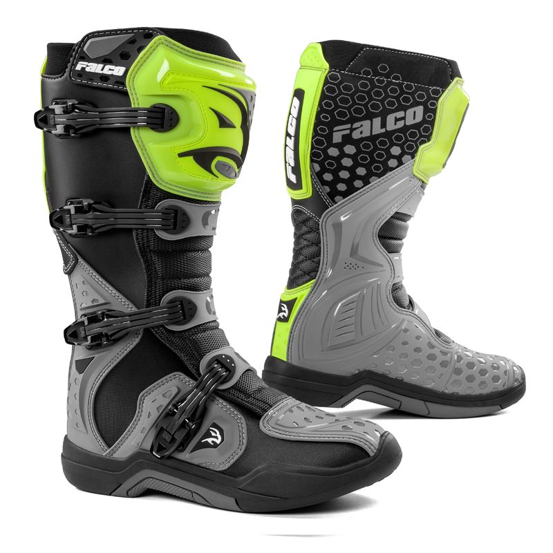 Image of Bottes cross Falco LEVEL - GRIS/FLUO 2022