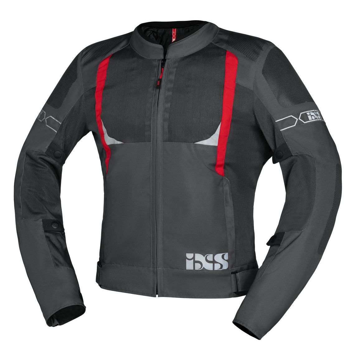 IXS Blouson Moto IXS TRIGONIS-AIR — gris et rouge
