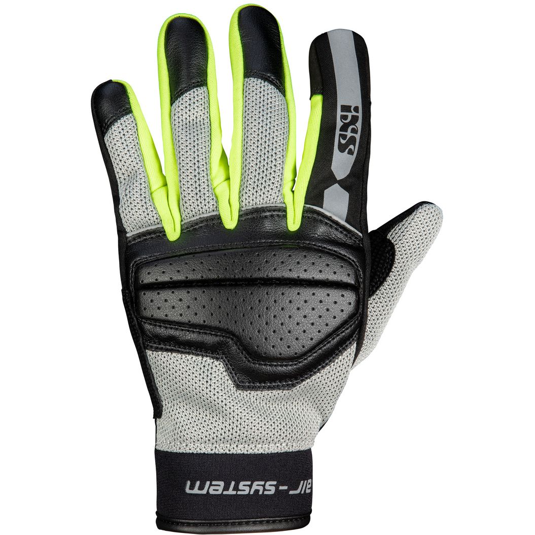 IXS Gants IXS CLASSIC EVO-AIR FEMME — noir, gris et jaune