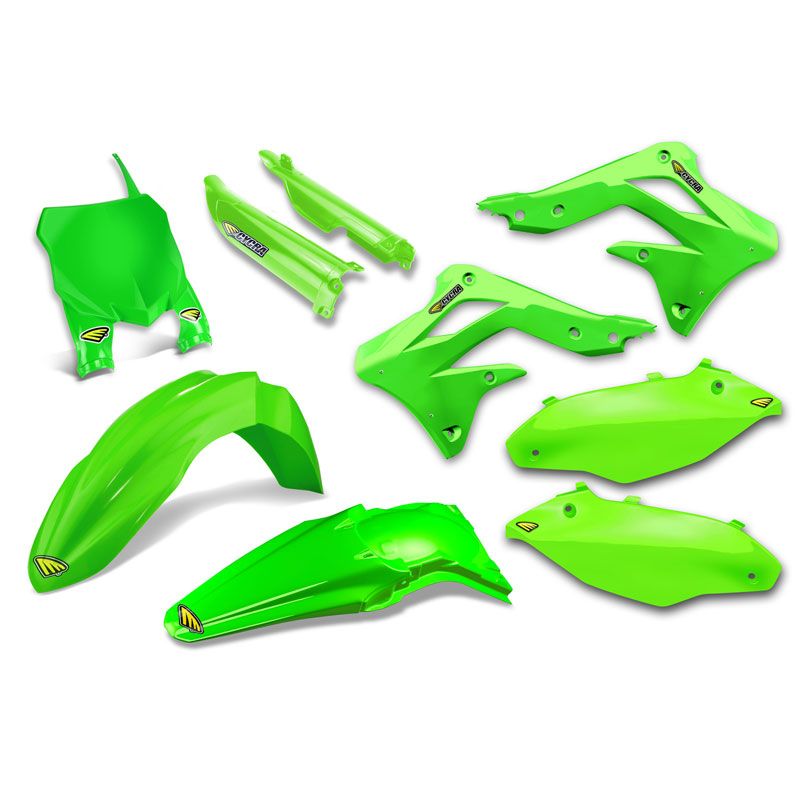 Image of Kit plastiques CYCRA Powerflow vert fluo