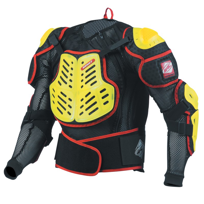 Gilet de protection Kenny PERFORMANCE JAUNE FLUO Protections cross