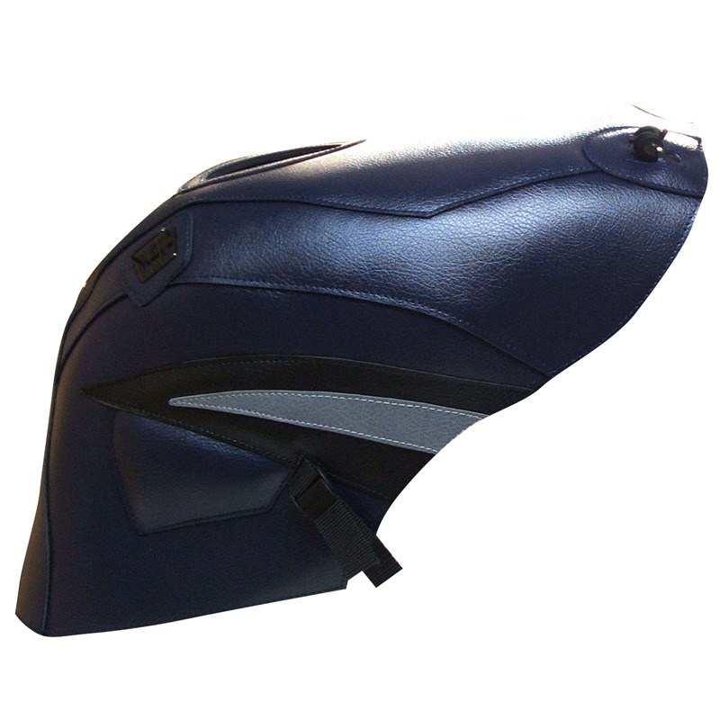 Tapis de réservoir Bagster Bleu Foncé/Pointe Noires et Acier