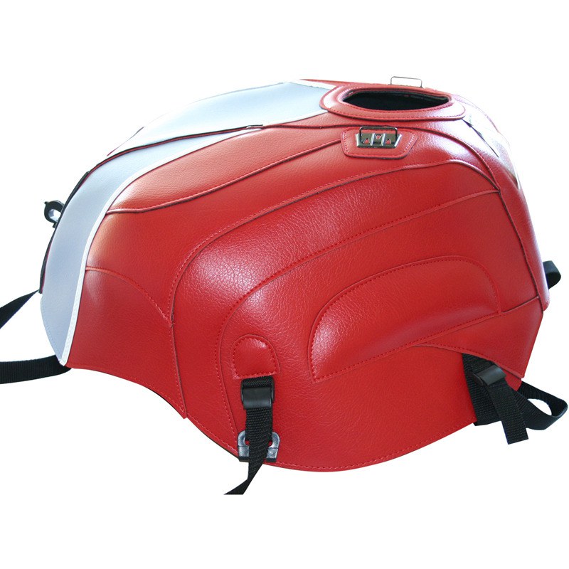 Tapis de réservoir Bagster Rouge/Déco Bleu Argent