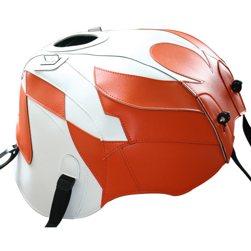 Tapis de réservoir Bagster Blanc/Damier Orange