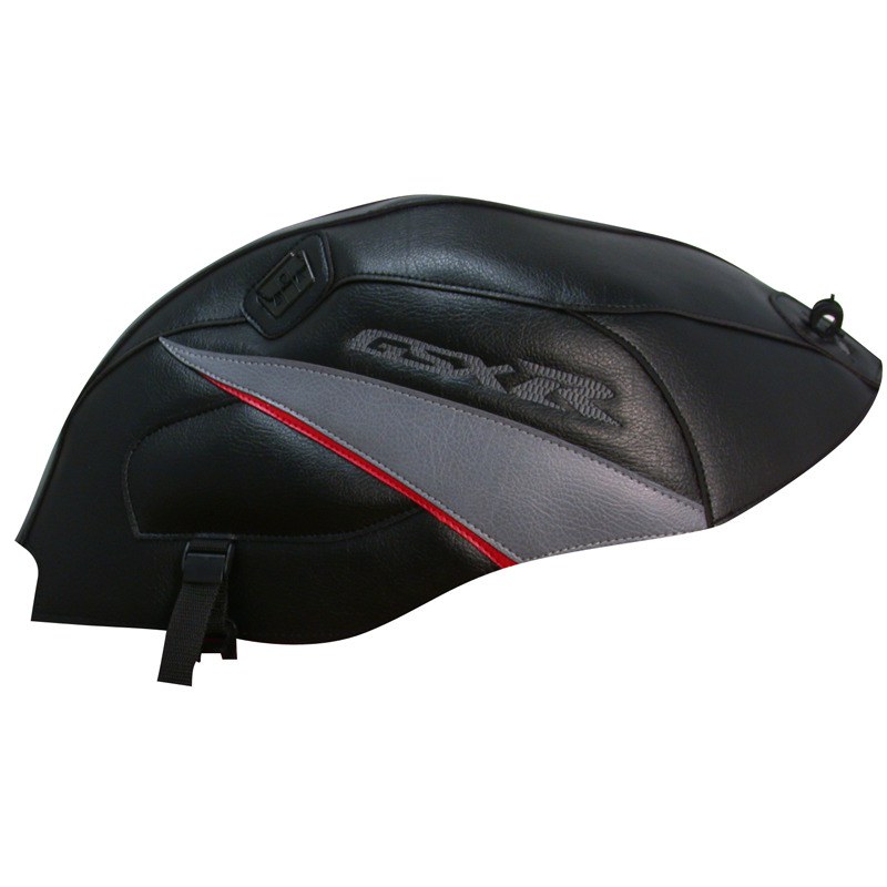 Tapis de réservoir Bagster Noir/Pointes Acier et Rouges