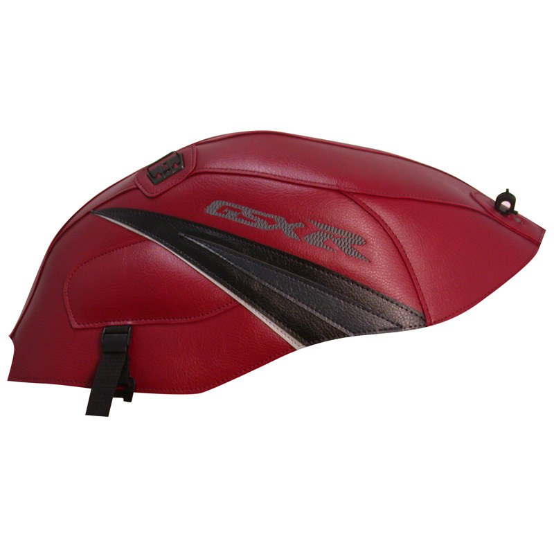 Tapis de réservoir Bagster Bordeaux Clair/Pointes Noires Anthracite et Grises