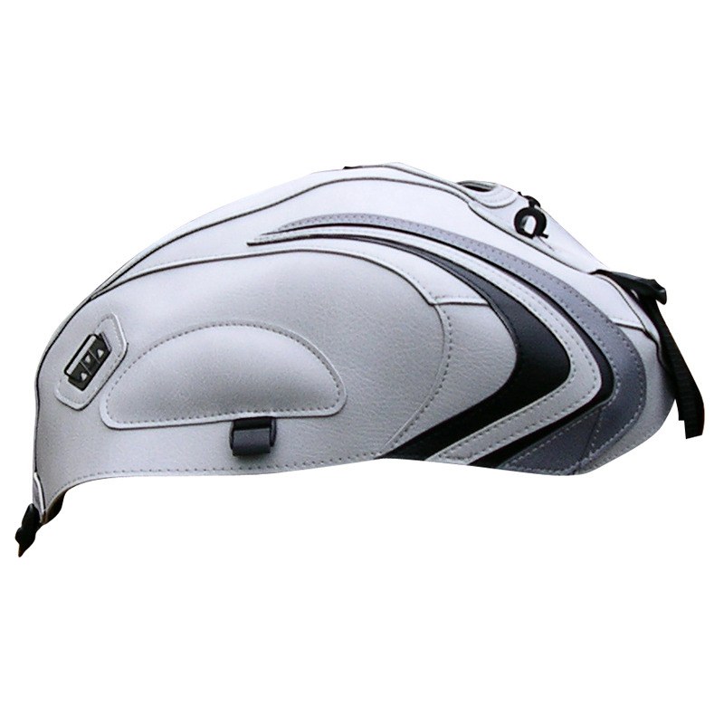 Tapis de réservoir Bagster Gris Clair/Déco Noire Acier et Grise Claire