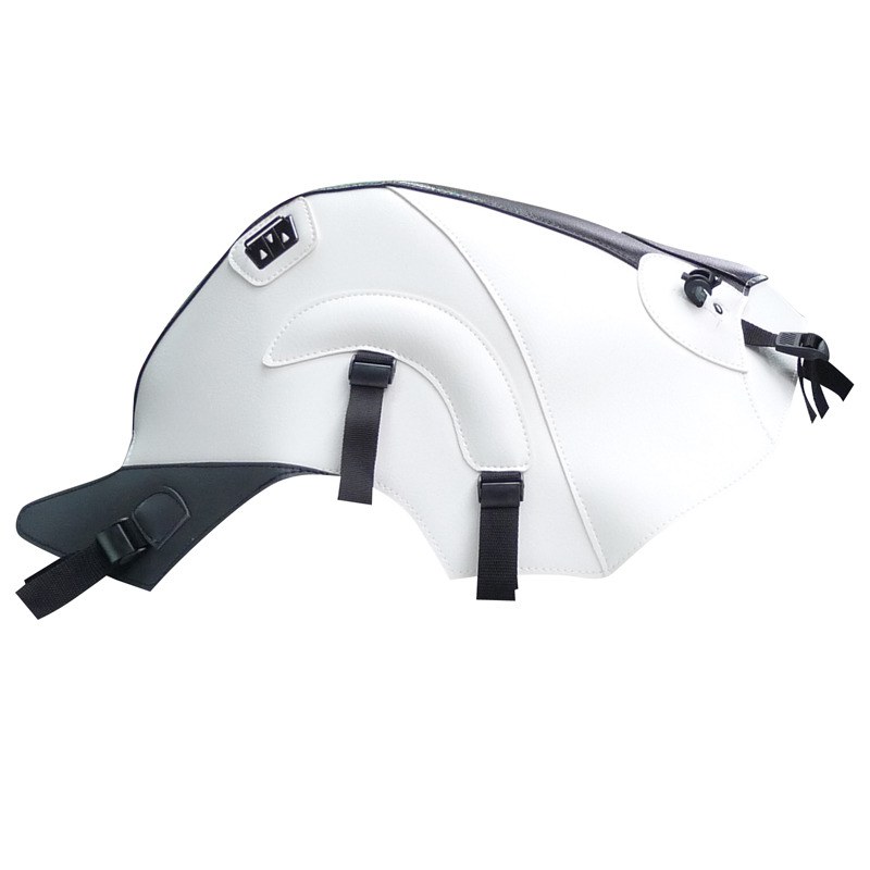 Tapis de réservoir Bagster Noir/Blanc/Déco Orage Orange