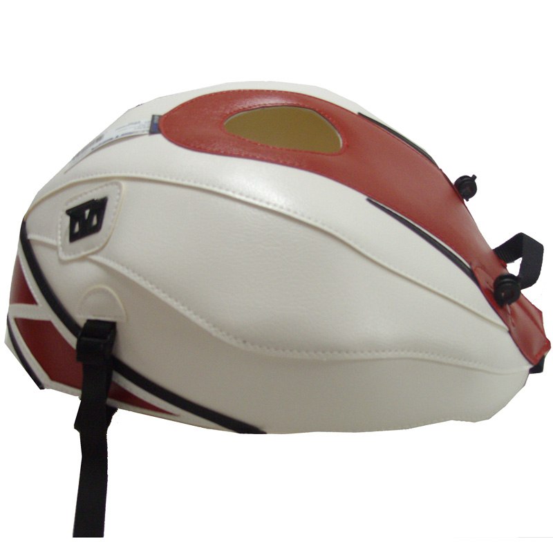 Tapis de réservoir Bagster Blanc/Déco Rouge et Noire