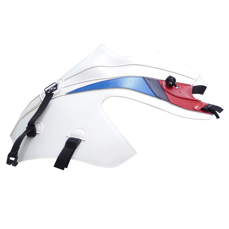 Tapis de réservoir Bagster Blanc Déco Rouge,Bleu/Foncé Gitane