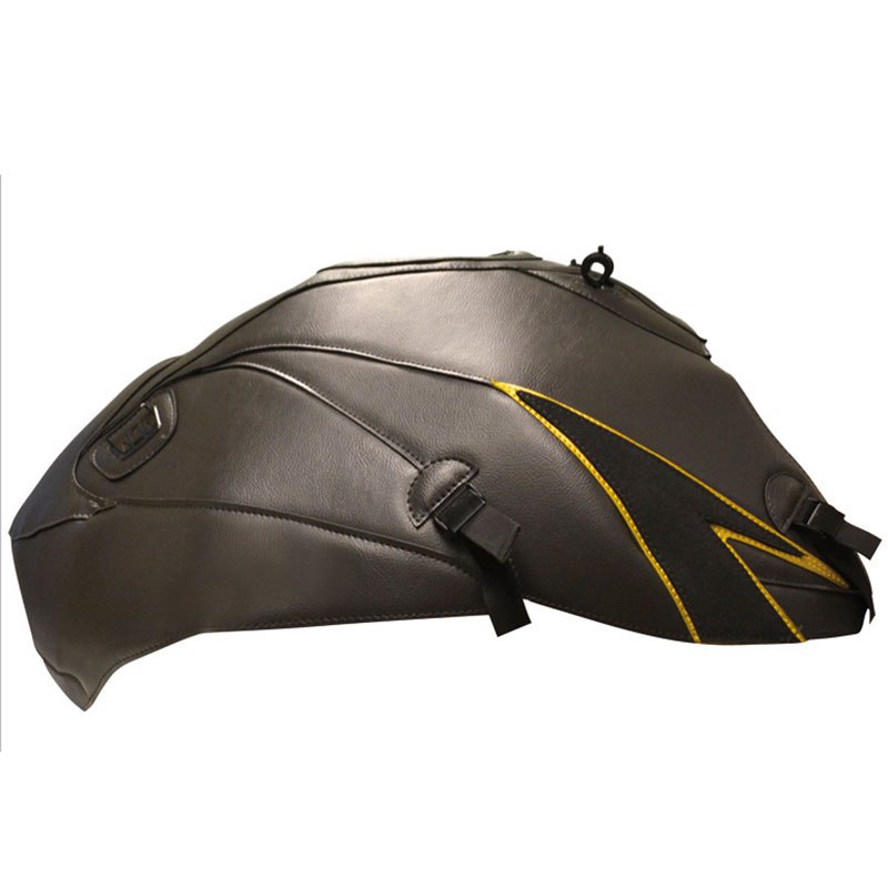 Tapis de réservoir Bagster Espace/Pointe Noir Mat/Liseré Or