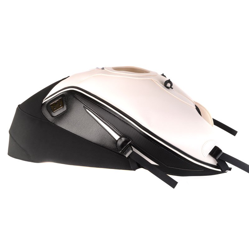 Tapis de réservoir Bagster Blanc/Pointes carbones blanches et Noires