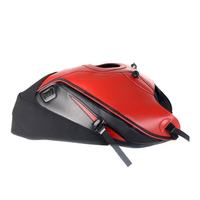 Tapis de réservoir Bagster Rouge/Pointes carbones Rouges