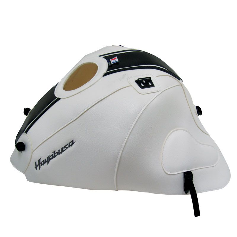 Tapis de réservoir Bagster Blanc déco Bande noir