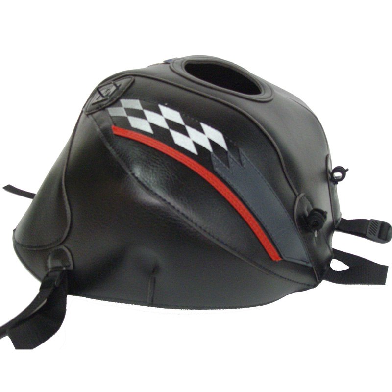 Tapis de réservoir Bagster Noir/Déco Damier/Anthracite