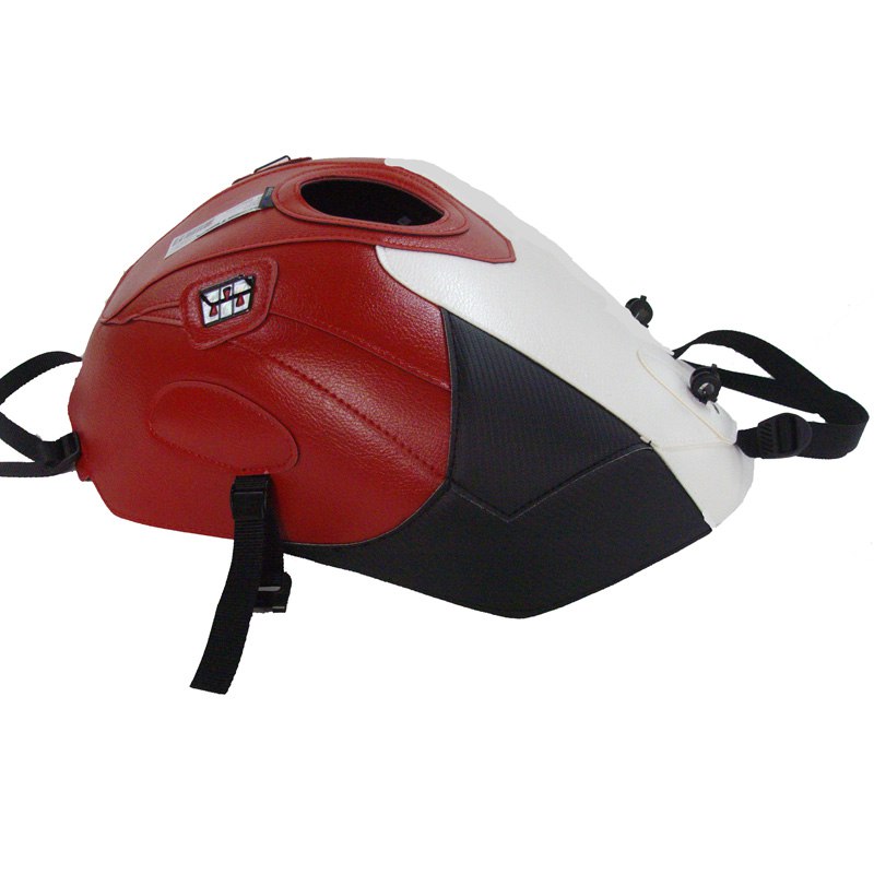 Tapis de réservoir Bagster Blanc/Rouge/Pointe Carbone