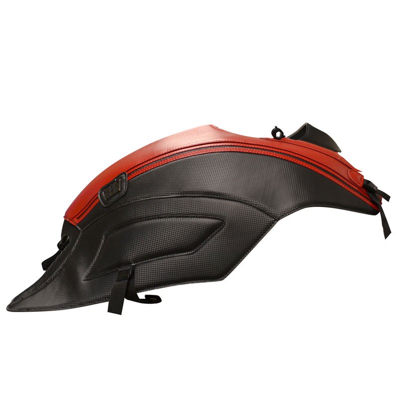 Tapis de réservoir Bagster Carbone/Bande Rouge