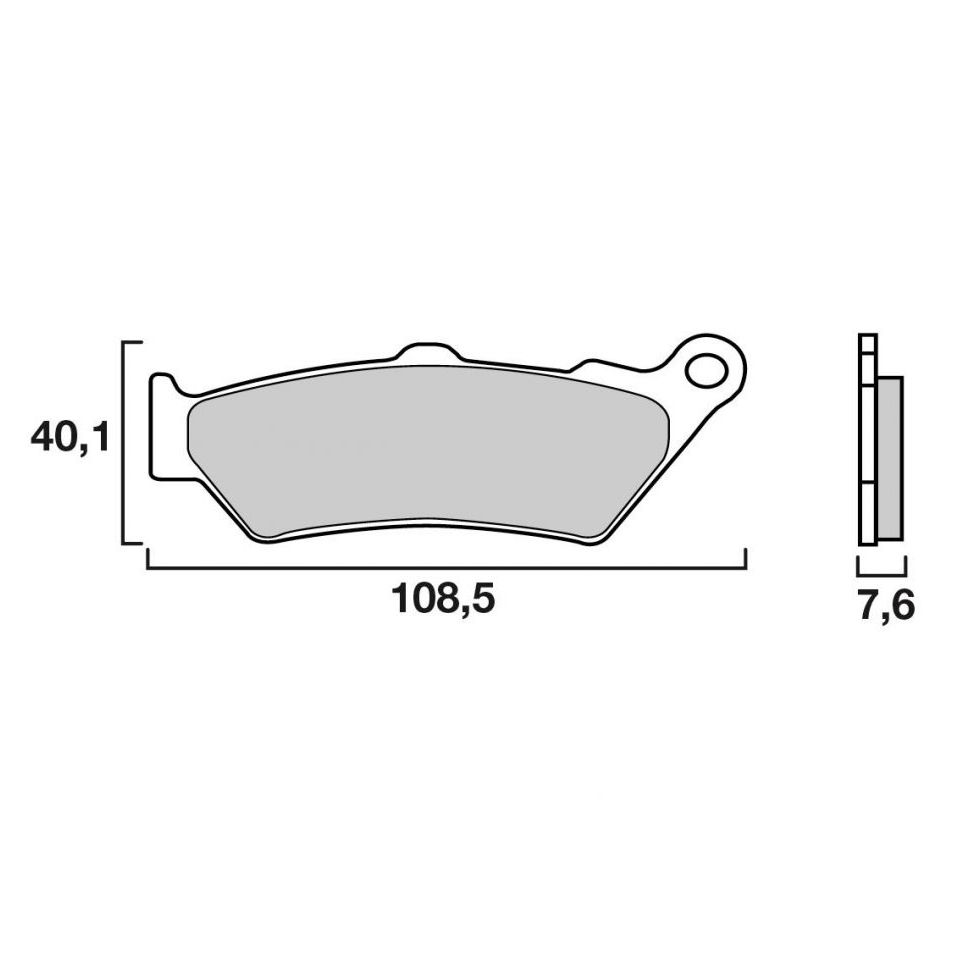 Plaquettes de freins Brembo Organique avant