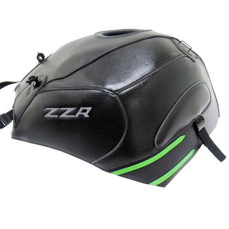 Tapis de réservoir Bagster NOIR/NOIR MAT GRAINE/VERT NACRE