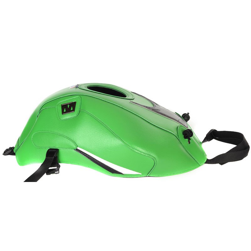 Tapis de réservoir Bagster Vert/Pointe Noire et Blanche/Déco noire Blanche