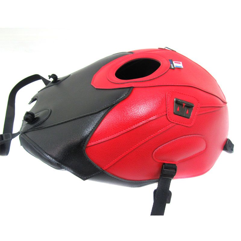 Tapis de réservoir Bagster NOIR/ROUGE/GRAINY NOIR MAT