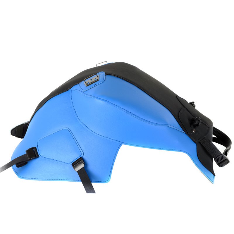 Tapis de réservoir Bagster Noir mat/Bleu azur nacré