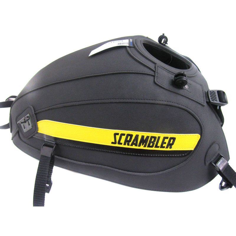 Tapis de réservoir Bagster Noir mat/Déco Bouton d'or/Noir