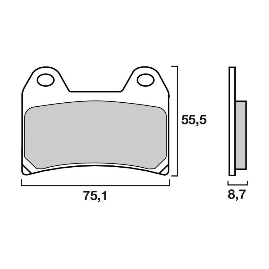 Plaquettes de freins Brembo Sinter Métal Fritté Avant