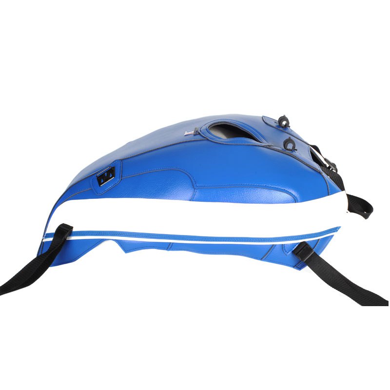 Tapis de réservoir Bagster Bleu Gitane/Bande Blanche/Liséré Blanc