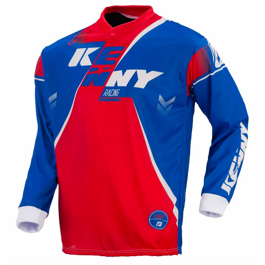 Maillot Cross Kenny Track - Bleu / Rouge -
