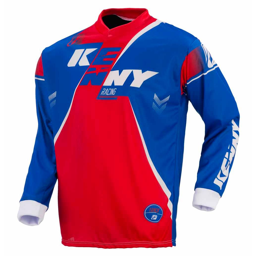 Maillot Cross Kenny Track Youth - Bleu / Rouge -