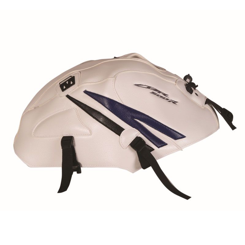 Tapis de réservoir Bagster BLANC/CO BALTIQUE BLEU/NOIR