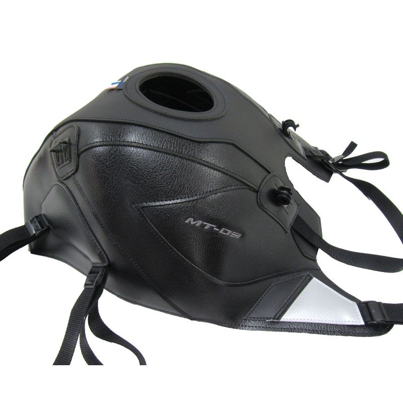 Tapis de réservoir Bagster NOIR MAT GRAINE/NOIR/CO NOIR MAT GRAINE/ARGENT