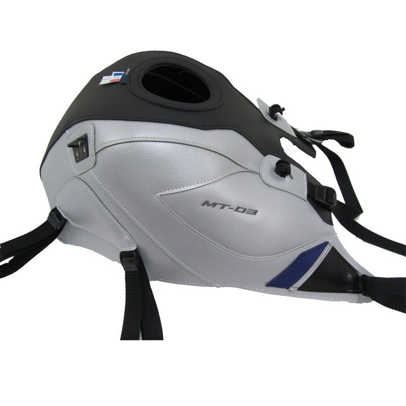 Tapis de réservoir Bagster NOIR MAT GRAINE/ARGENT/CO BALTIQUE/NOIR