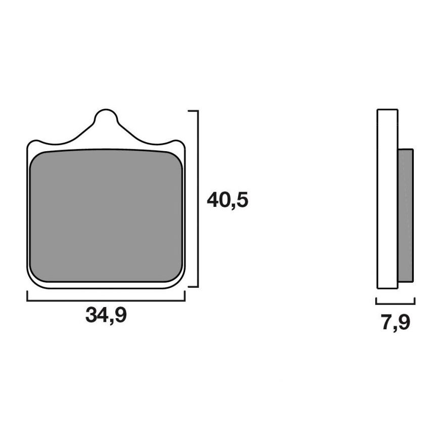Plaquettes de freins Brembo Sinter Métal Fritté Avant