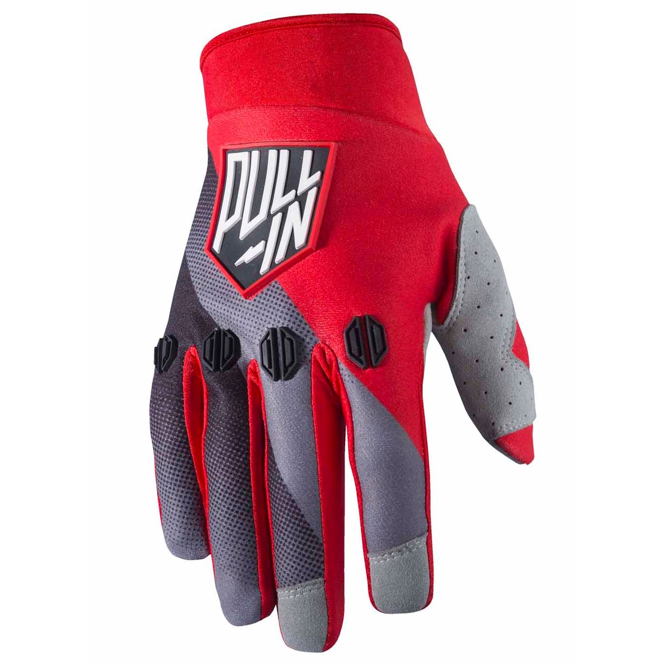 Gants Cross Pull-in Race - Noir / Gris / Rouge -