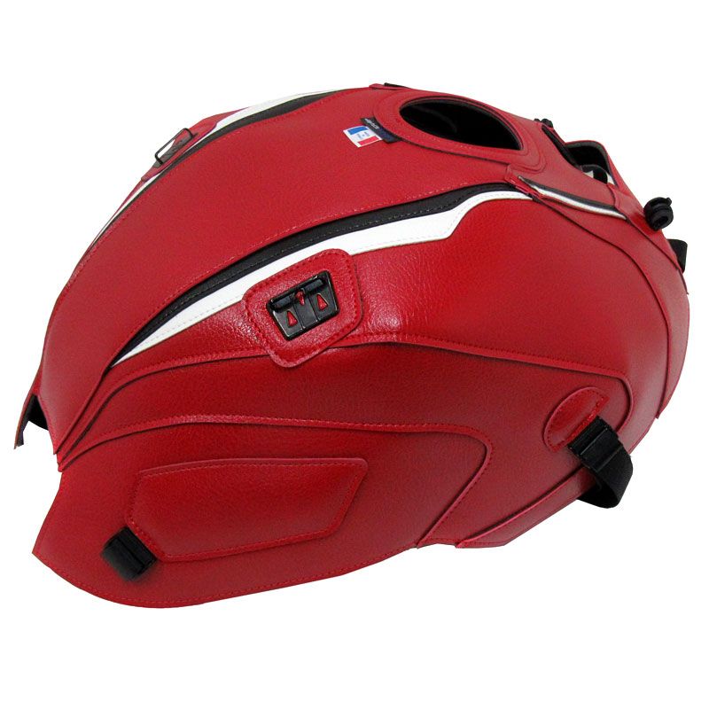 Tapis de réservoir Bagster ROUGE DECO NOIR/BLANC