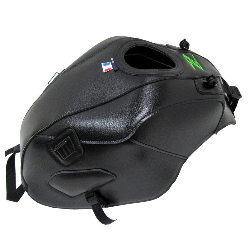 Tapis de réservoir Bagster NOIR BRODERIE VERT