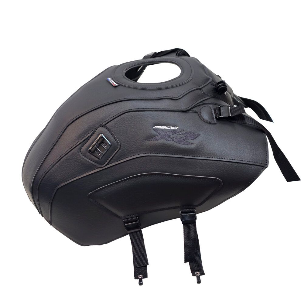 Tapis de réservoir Bagster NOIR MAT GRAINE/BRODERIE ARGENT/ANTHRACITE