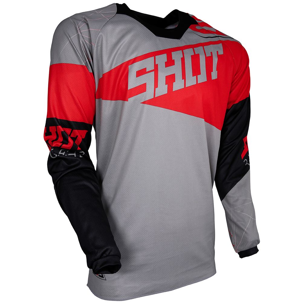 Maillot Cross Shot Contact Infinite Grey Red