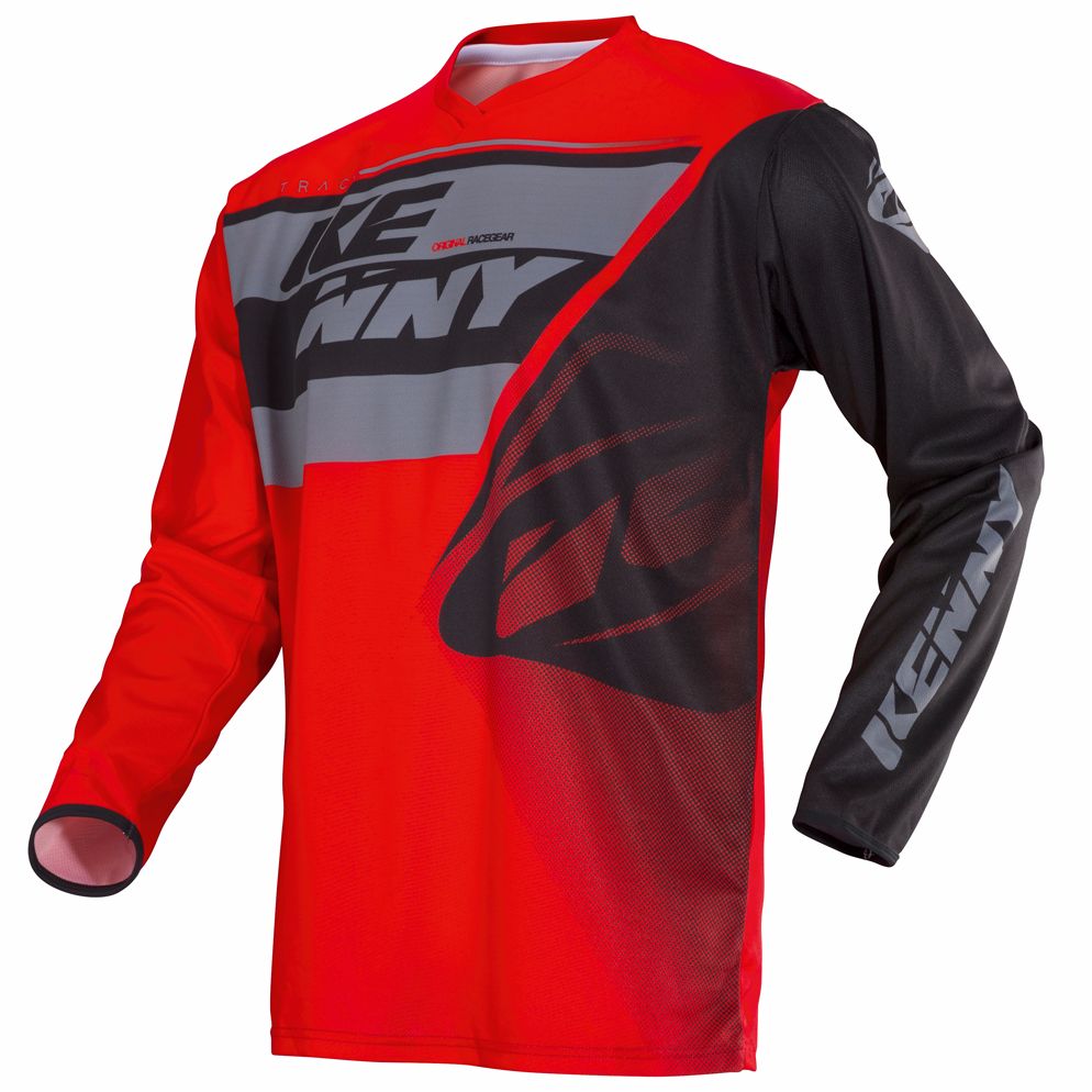 Maillot Cross Kenny Track - Gris Rouge -