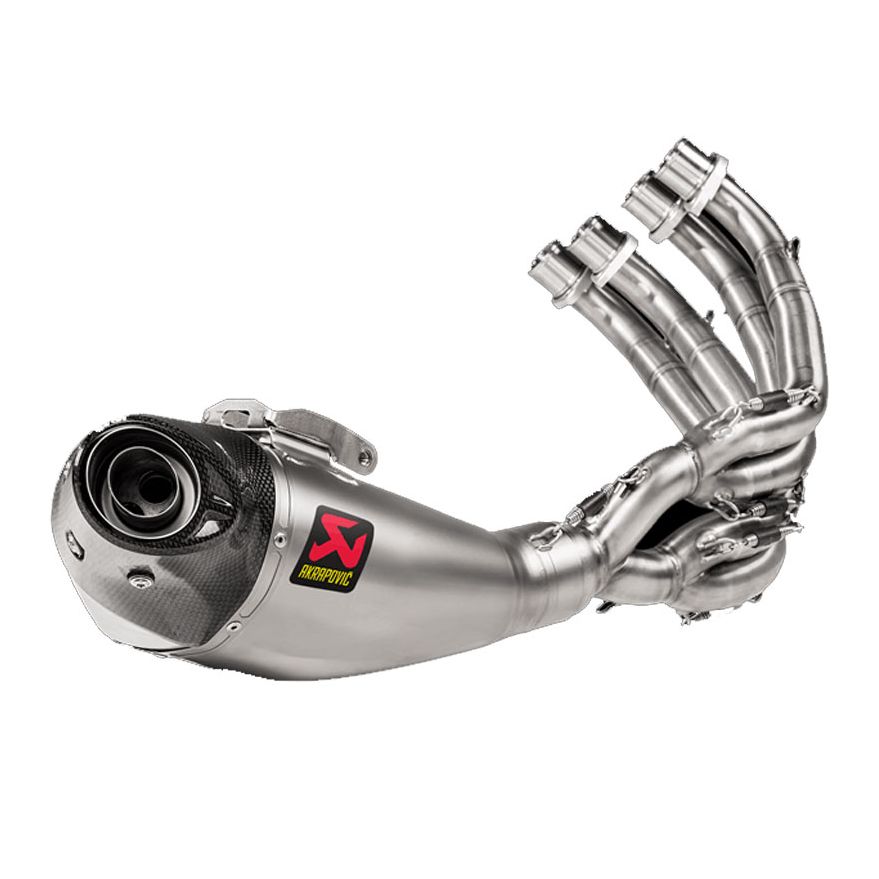 Ligne Complète Akrapovic Racing Titane embout carbone