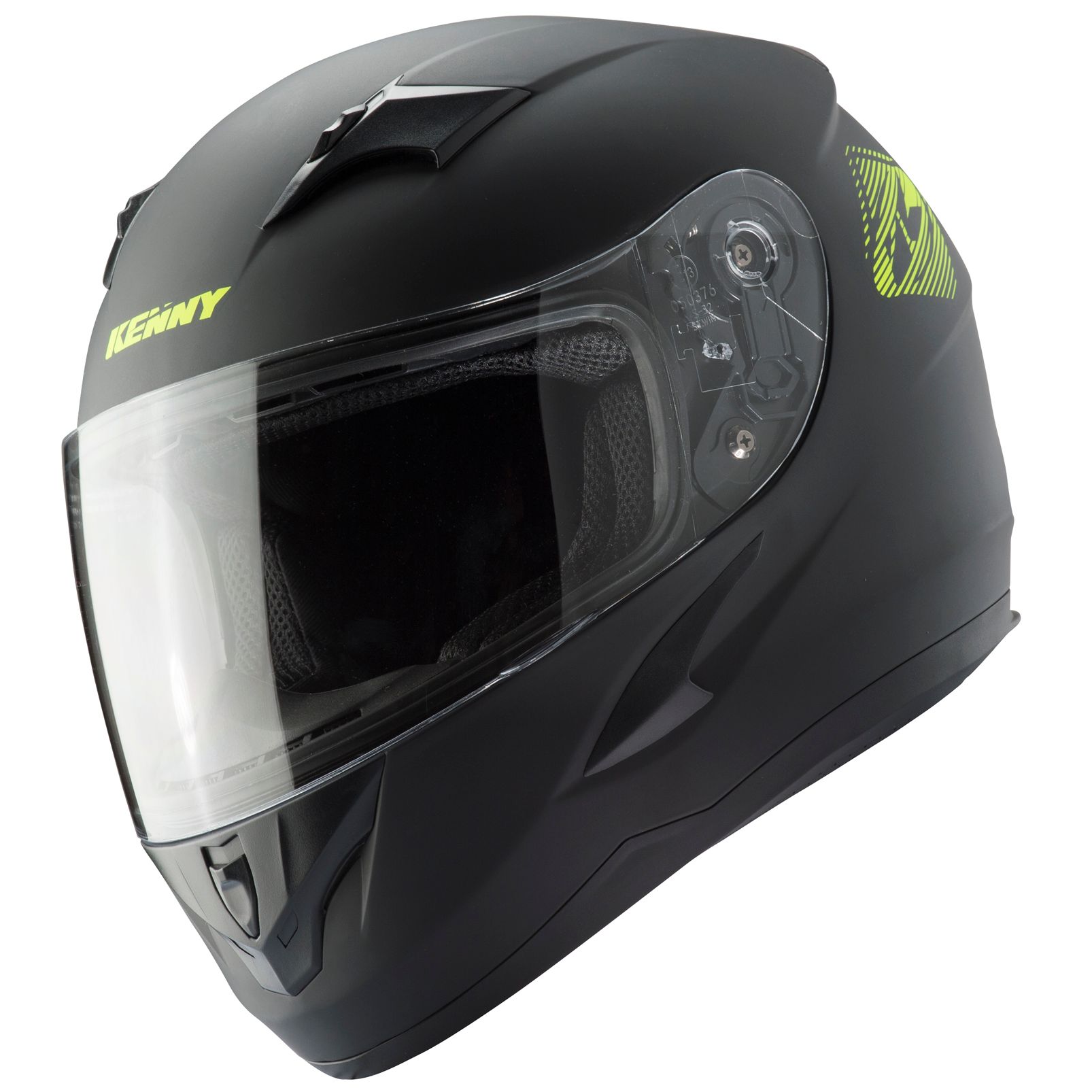 Image of Casque Kenny TARGA KID BLACK NEON YELLOW