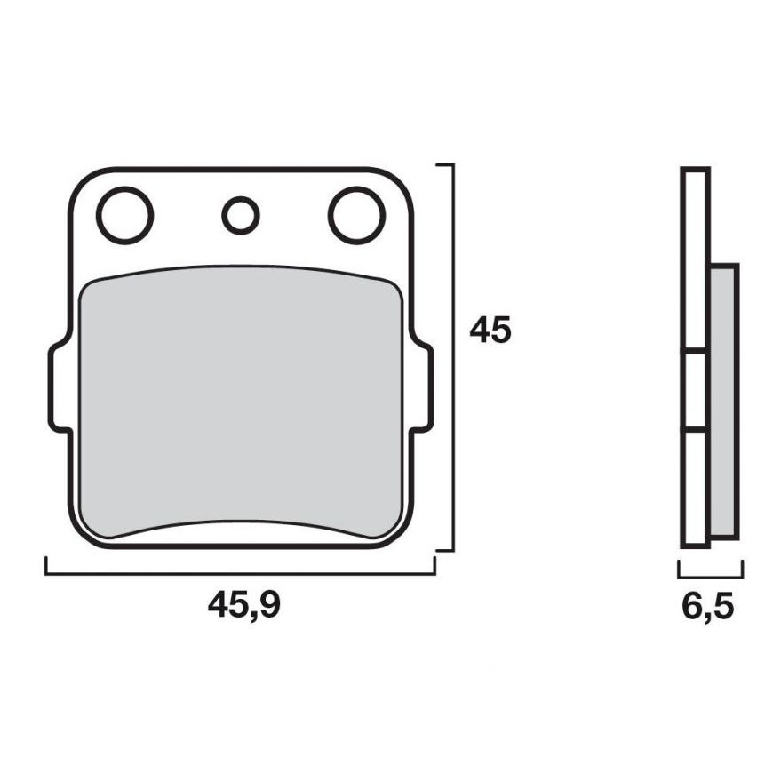 Plaquettes de freins Brembo Sinter Métal Fritté arrière