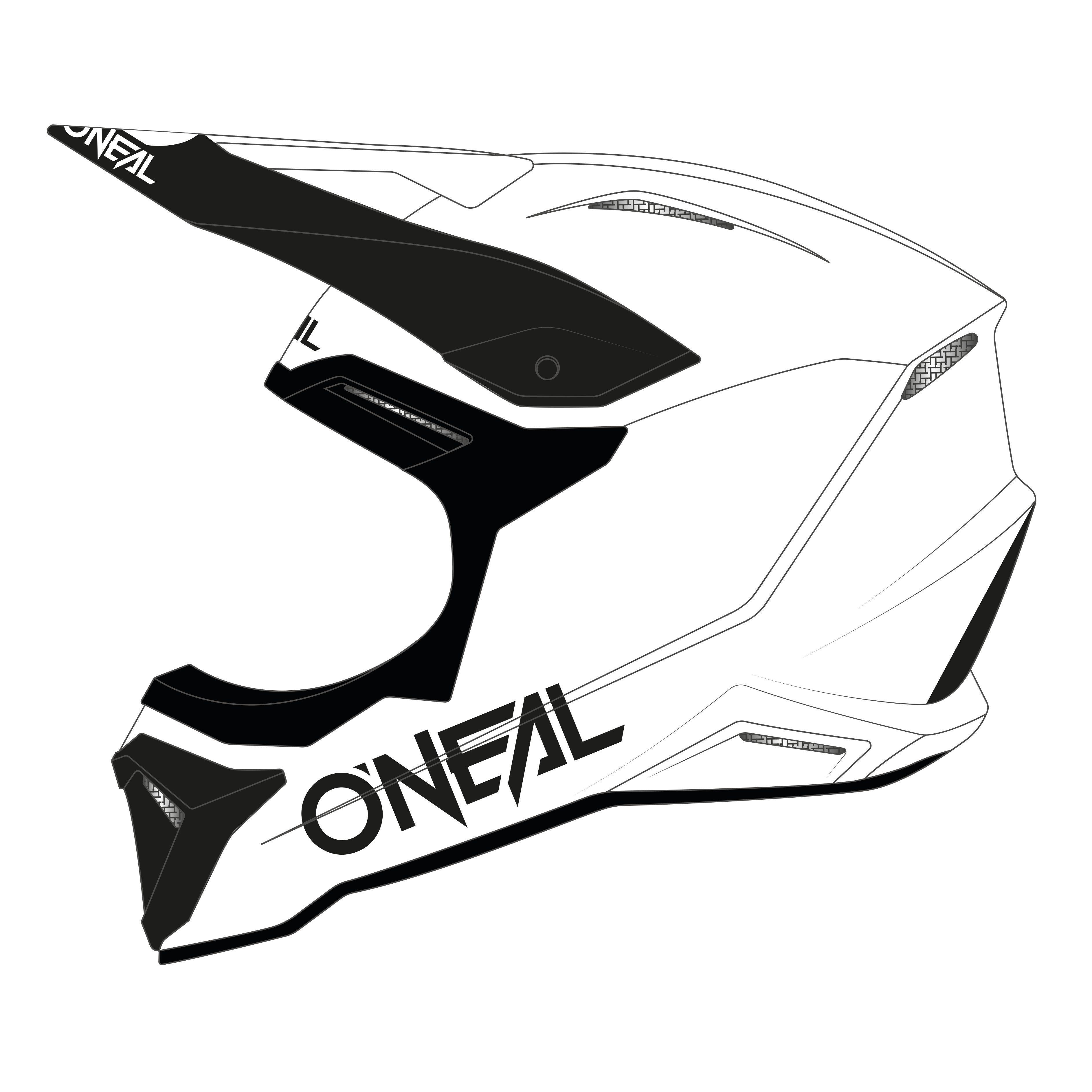 Image of Casque cross O'Neal 1 SRS - SOLID V24 2024