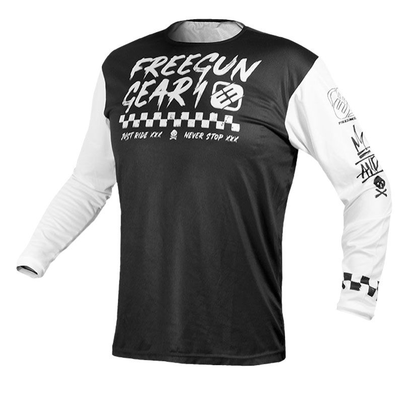 Image of Freegun Devo Speed Maillot Motocross Noir 2XL